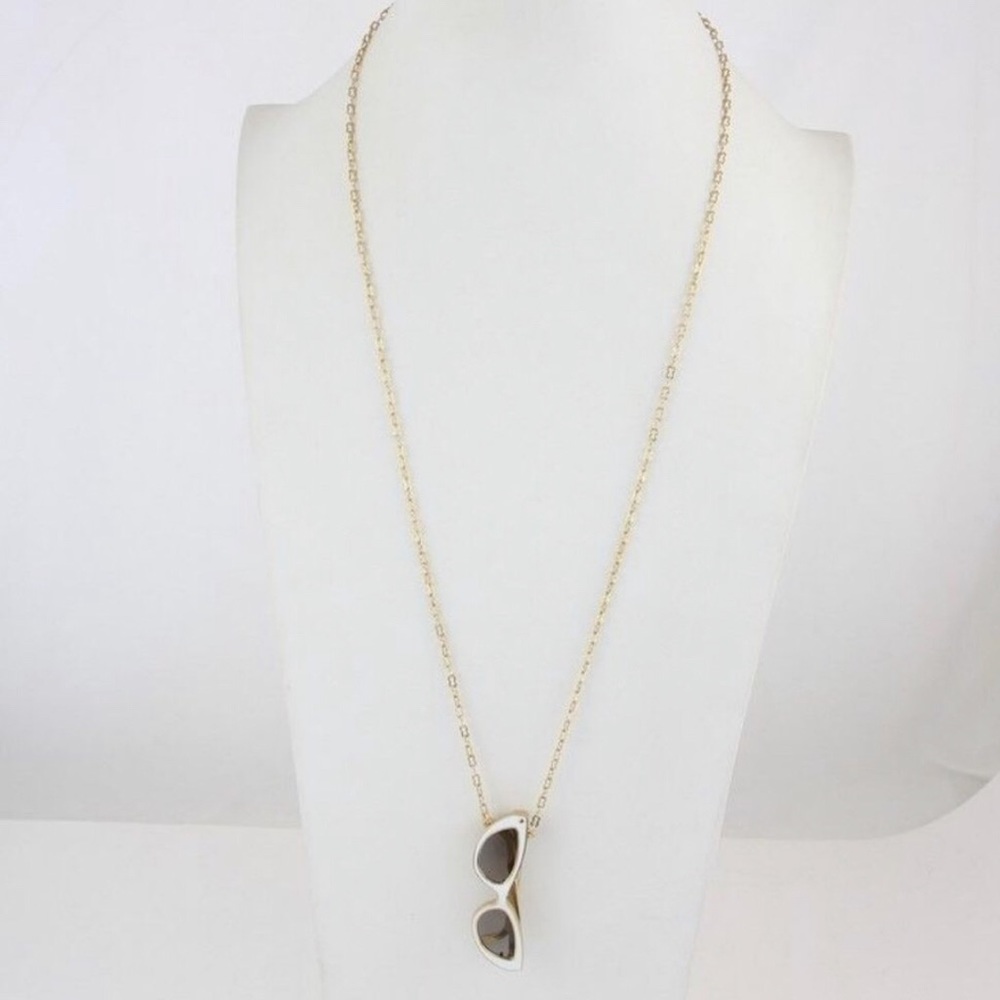 Kate Spade made in the shade white pendant necklace